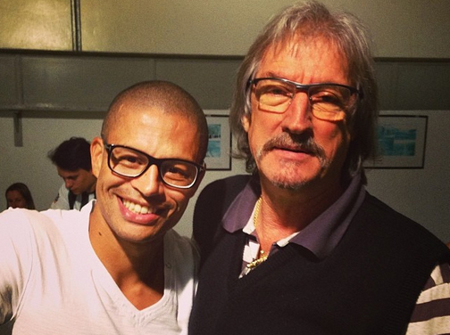 Alex registrou o encontro com Cammarota e deu o recado: esta pronto para jogar (Foto: Reprodução/Instagram)