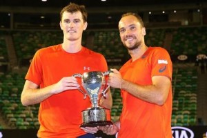 Bruno e Murray ganharam o primeiro título de slam. (Divulgação)