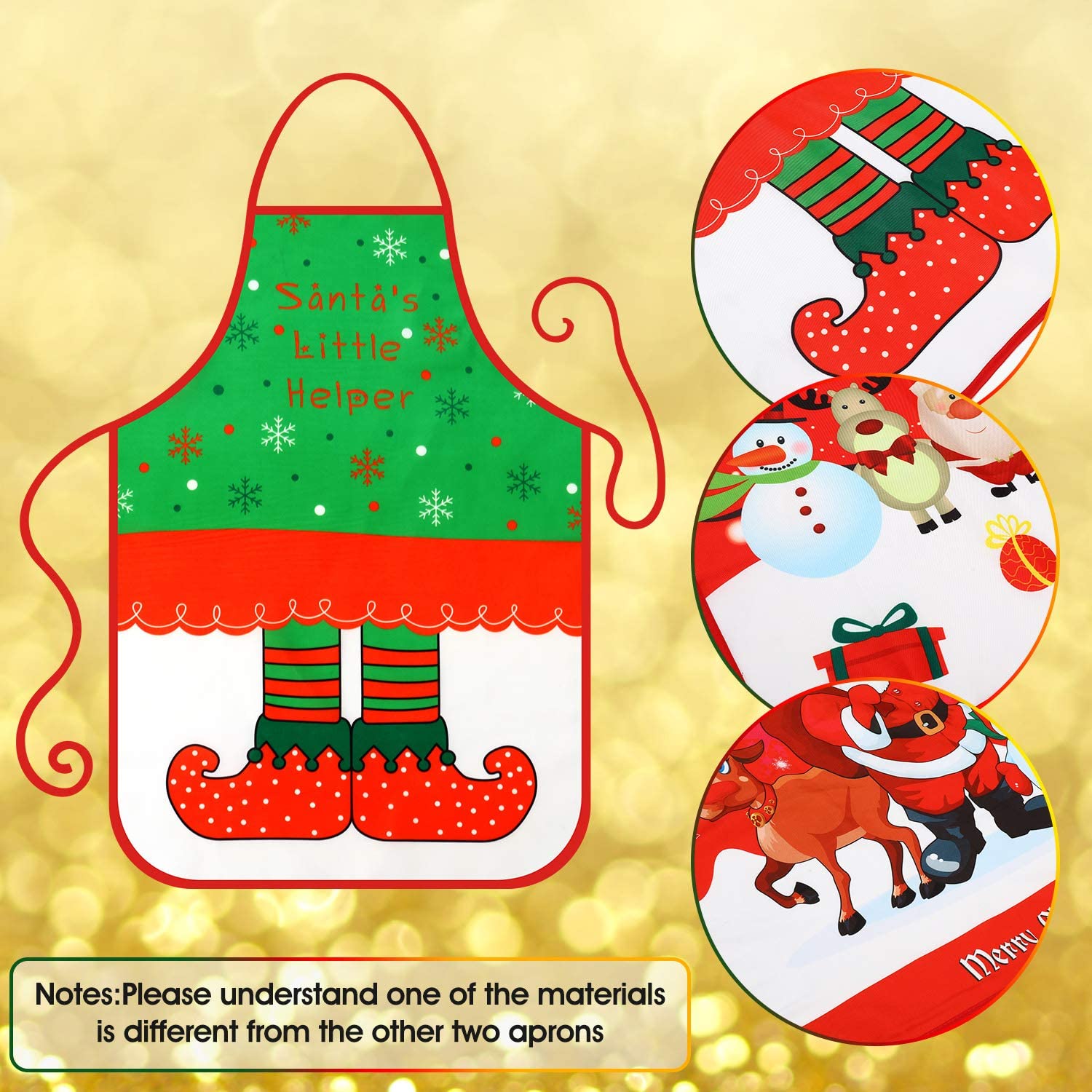 Avental de Natal 3 Peças