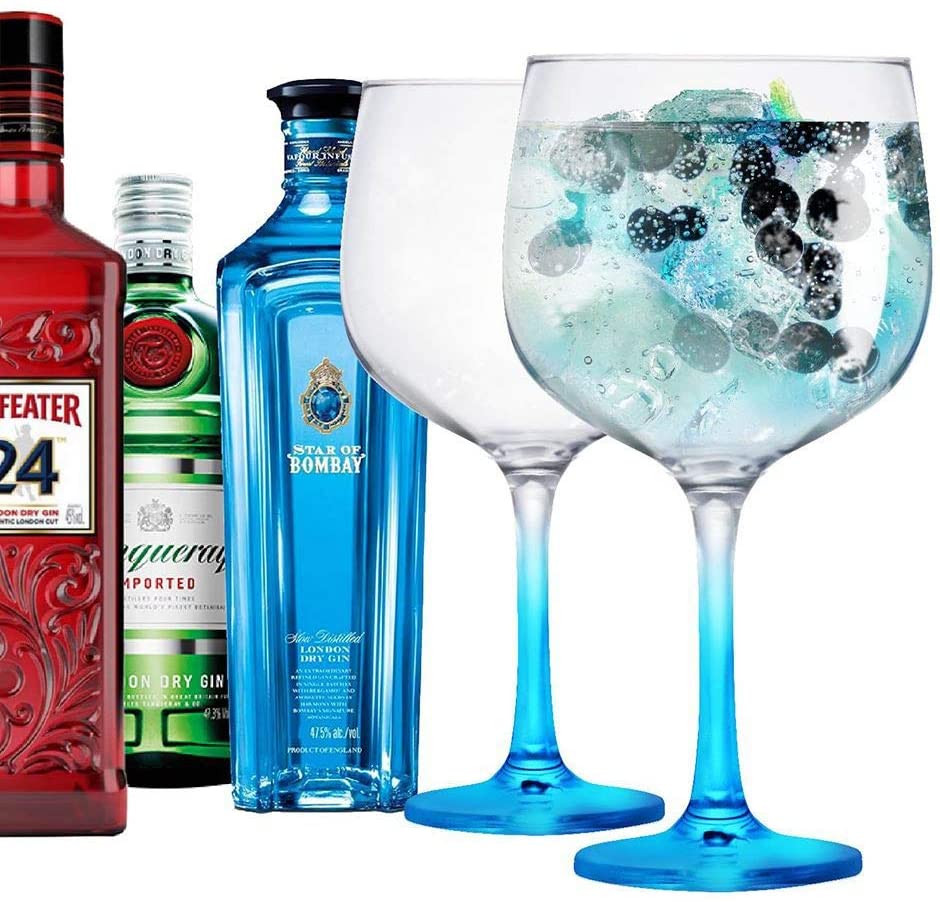 2 Taças Gin de Vidro 650ml Ideal Bombay Tanqueray