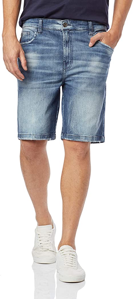Bermuda Jeans Deep Ocean Elastic (Rock), Ellus, Masculino