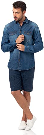 Camisa Jeans Classic Manga Comprida Colcci