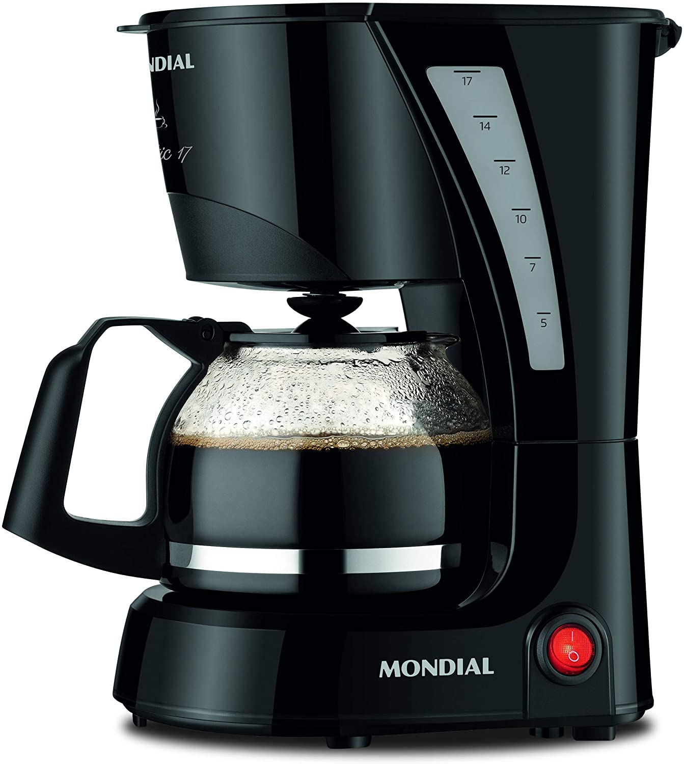 Cafeteira Pratic 17 xícaras, 127V, Preta, Mondial