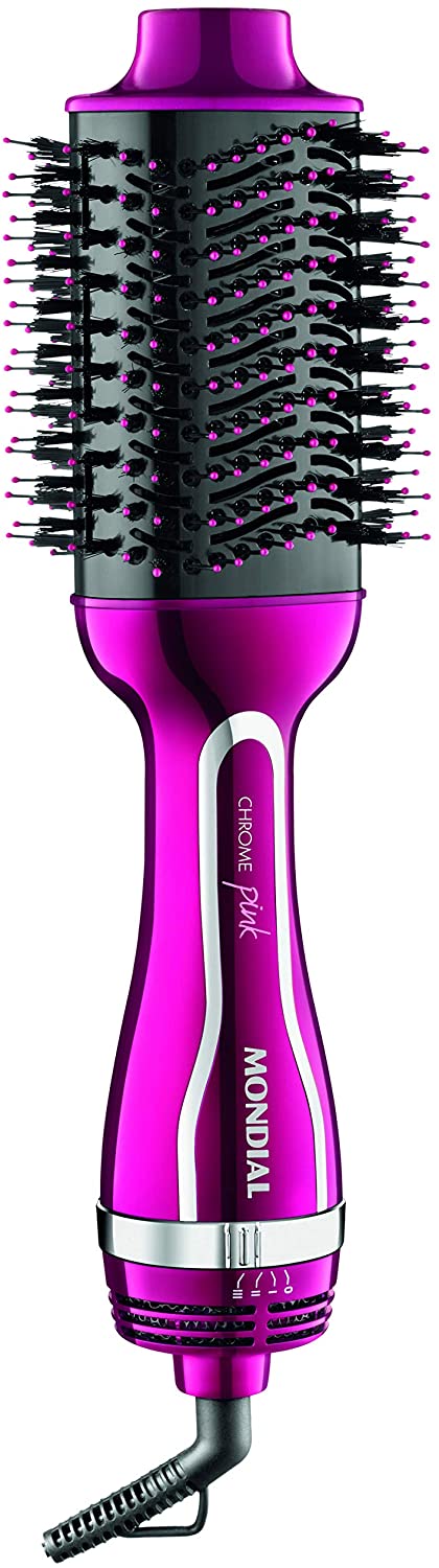 Escova Secadora Chrome Pink 220V, Mondial