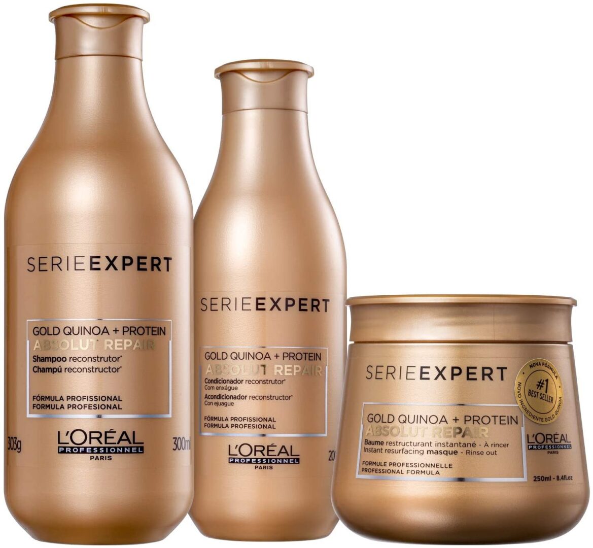 Kit L'Oréal Professionnel Absolut Repair Gold Quinoa + Protein 3 Produtos
