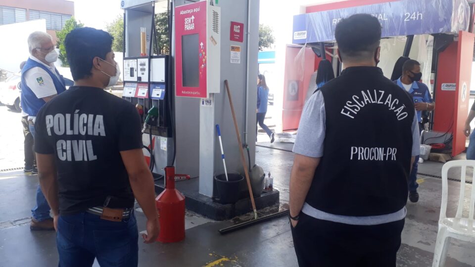 Postos combustíveis Curitiba fiscalização
