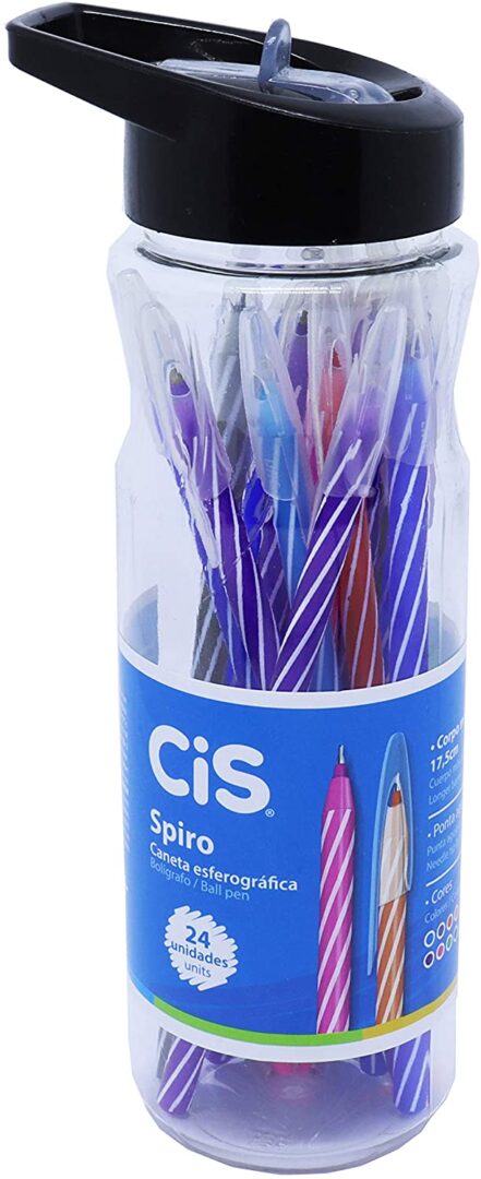 Caneta Esferográfica, CIS, Spiro, 52.0600, 24 Unidades