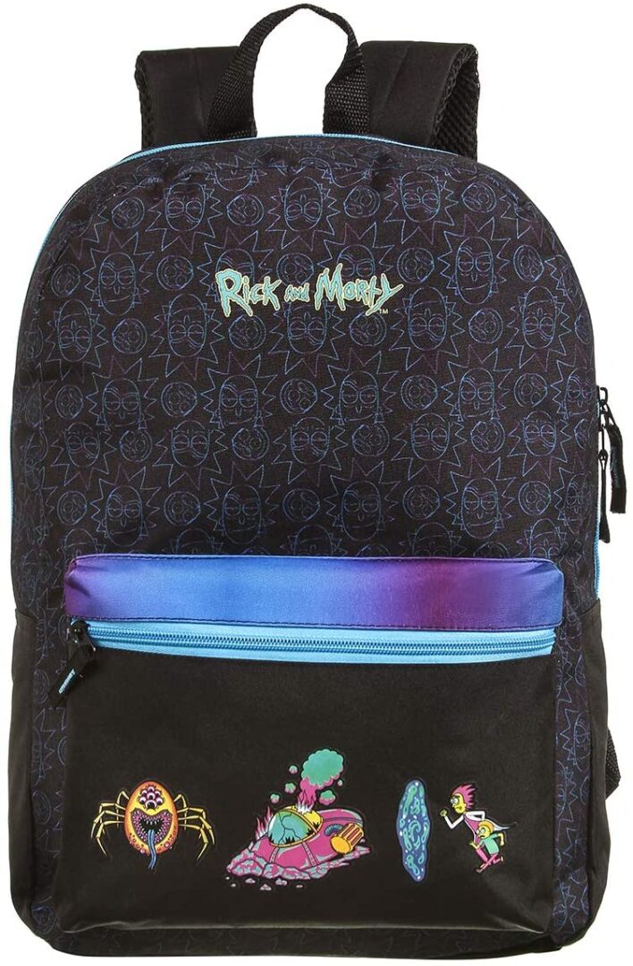 Mochila G Rick & Morty Juvenil, Dermiwil, 37521, Azul Marinho