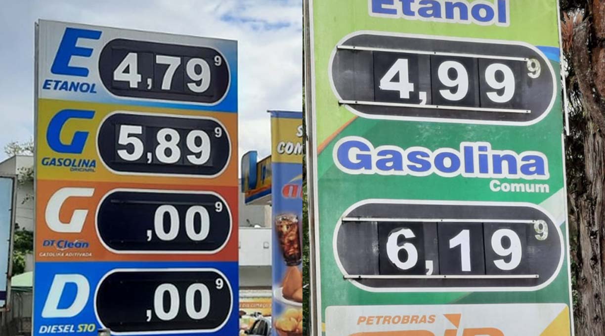 preço dos combustíveis curitiba
