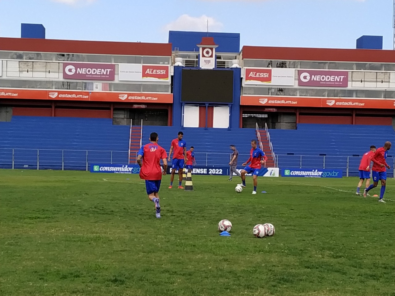 Paraná Clube finalizou sua preparação na Vila Capanema. Foto: Luiz Ferraz/Banda b.