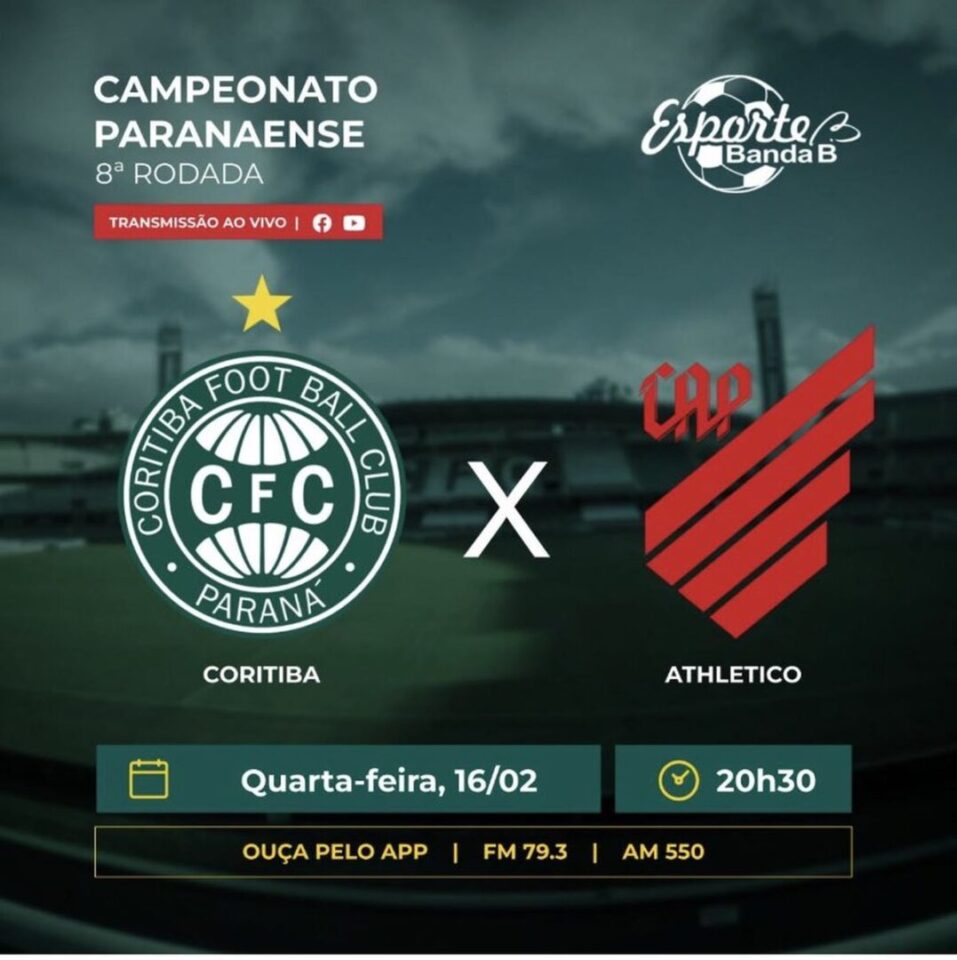 AO VIVO! Coritiba x Athletico – Estádio Couto Pereira – Paranaense 2022; Acompanhe!