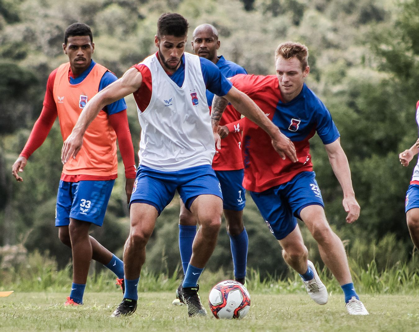 Jogadores do Tricolor trabalham no CT Ninho da Gralha. Foto: Divulgação/Paraná Clube