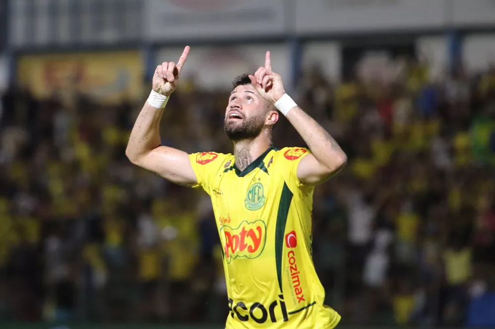 Atacante é alvo de várias sondagens no mercado da bola. Foto: Marcos Freitas/Agência Mirassol