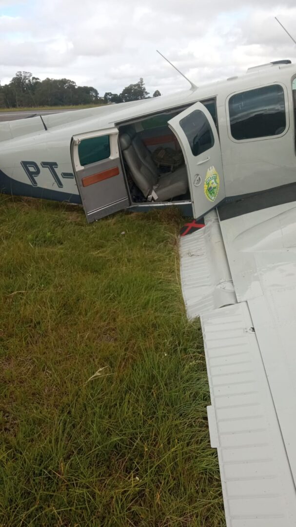 Avião que saiu de pista no Aeroporto do Bacacheri era ocupado por comandante da PM e voltava de Guarapuava
