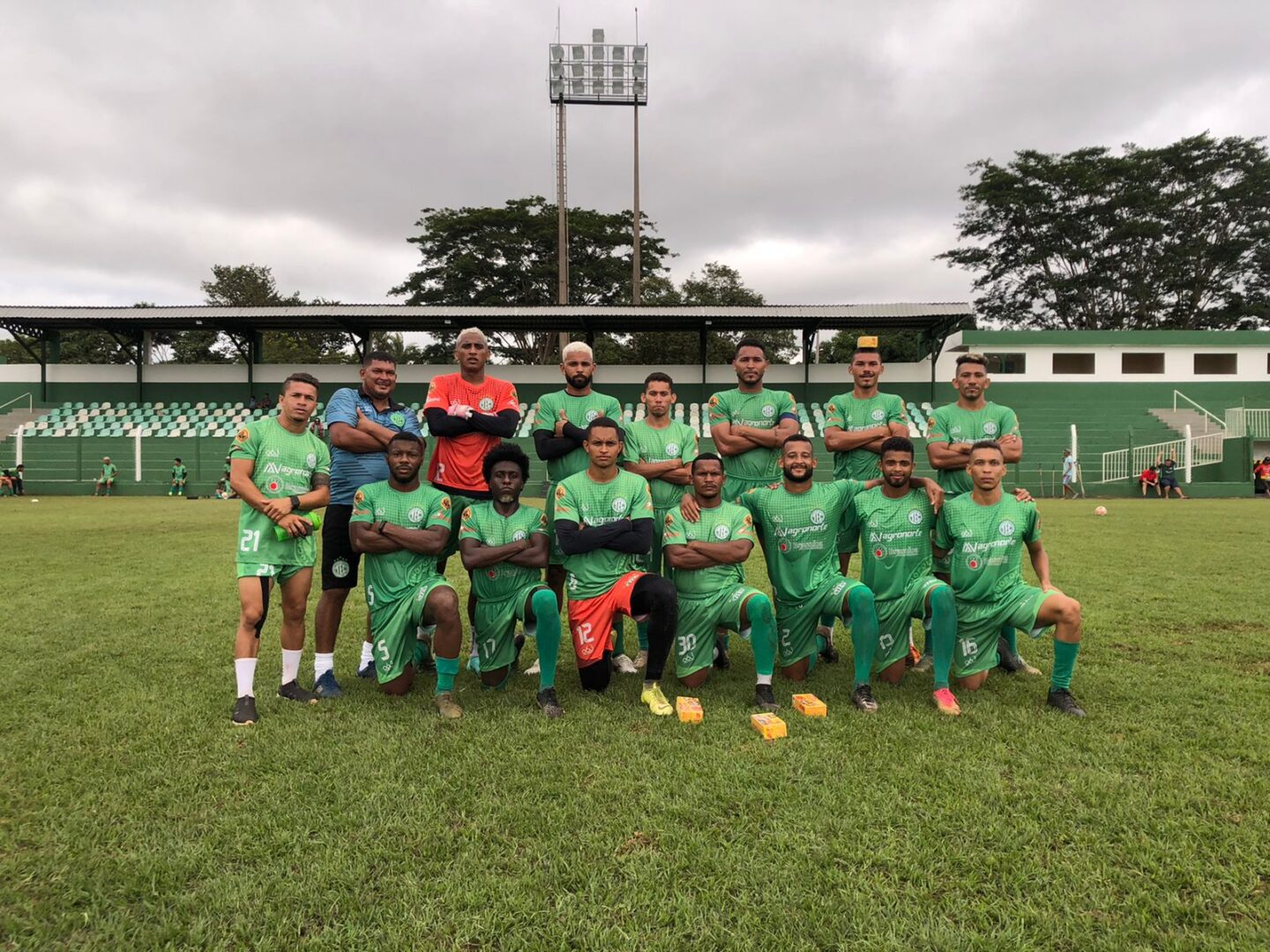 Time do Verdão do Norte no Estádio Ribeirão. Foto: Reprodução/Twitter Tocantinópolis
