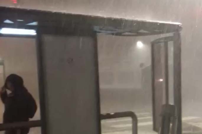 granizo em Curitiba