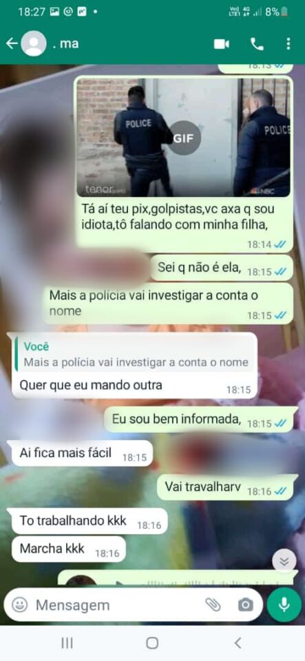 Vítima tira sarro de golpista após receber nudes pelo WhatsApp: "mixaria"