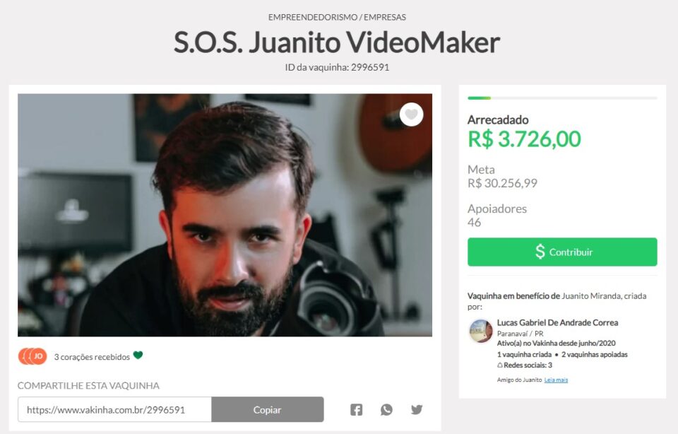 Amigos de curitibano que teve prejuízo de R$ 30 mil em assalto na Itália criam vaquinha; veja como ajudar
