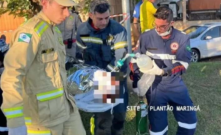 homem corpo incendiado morre PR