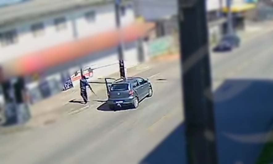 assalto supermercado Almirante Tamandaré
