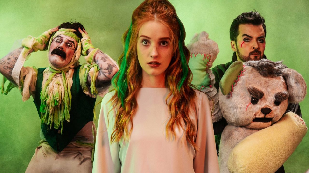 Ranieri Gonzales, Laura Binder e Sávio Malheiros, atores do elenco de O Fantasma de Friedrich - Uma Pop Ópera Punk (Créd. Gutyerrez Erdmann)