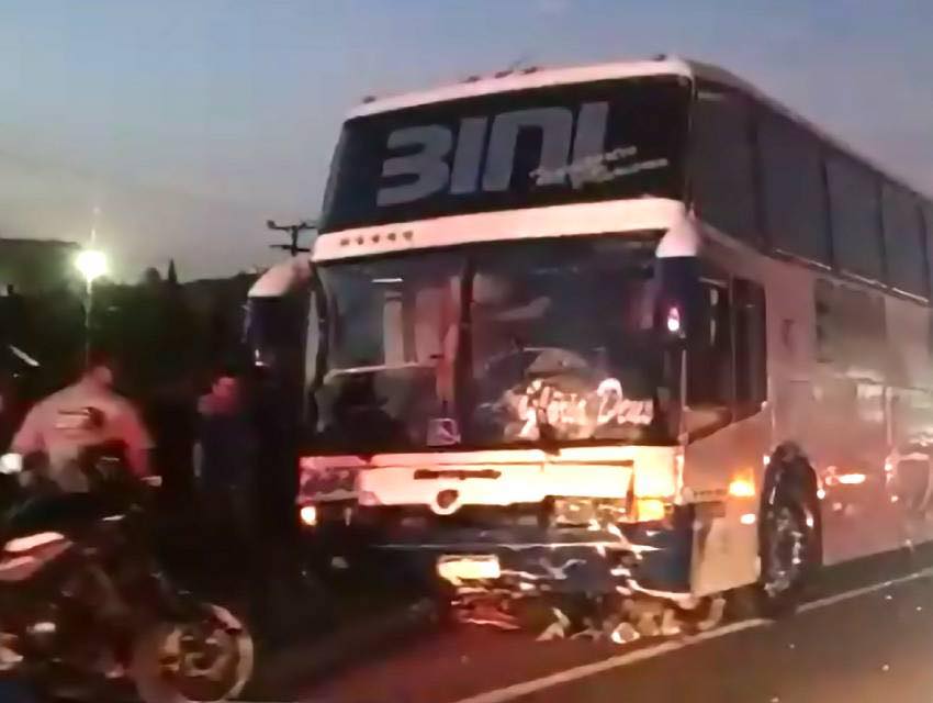 acidente ônibus estudantes prudentopolis