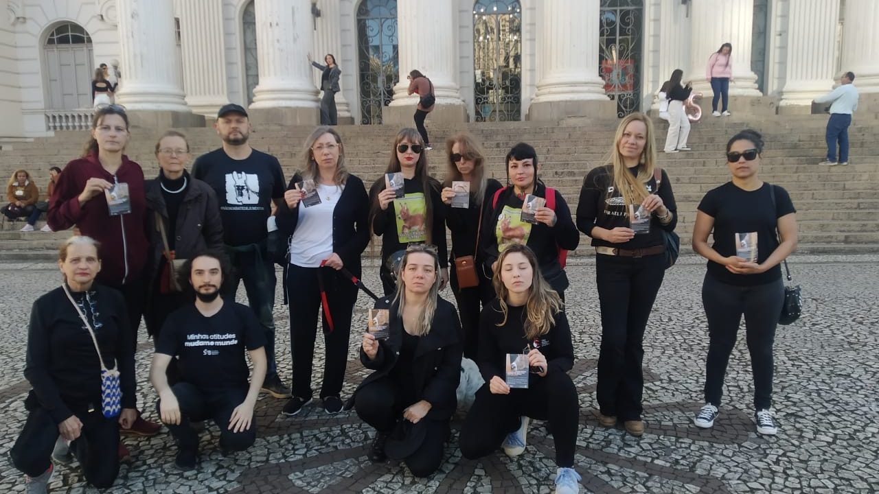 manifestação contra abate jumentos Curitiba