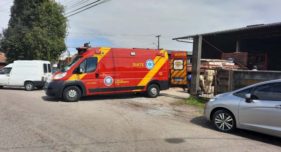 acidente trabalho idoso Xaxim