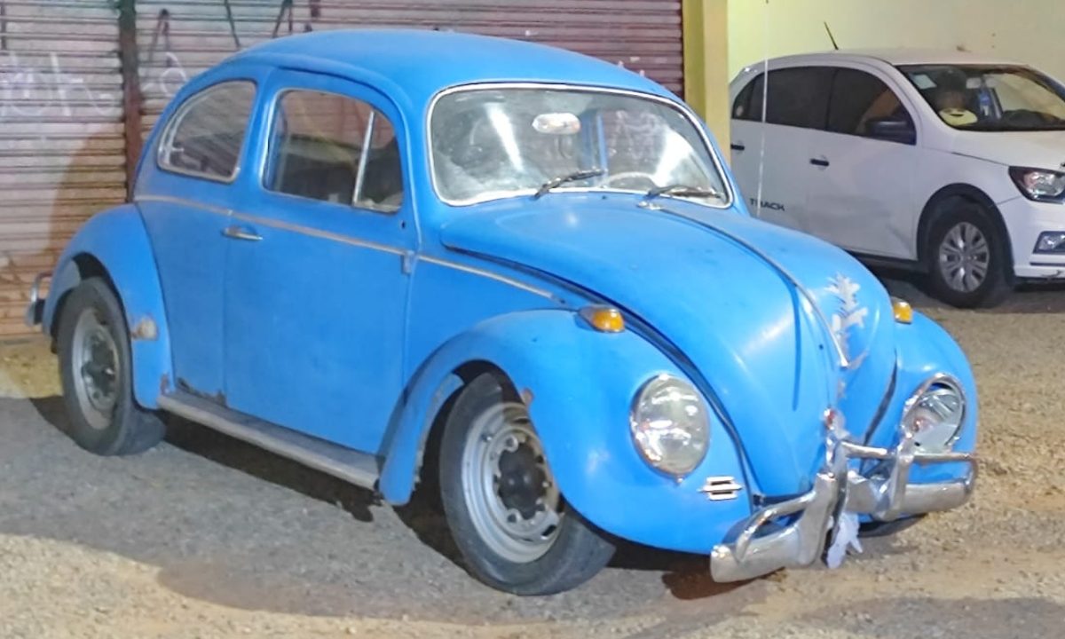 fusca azul