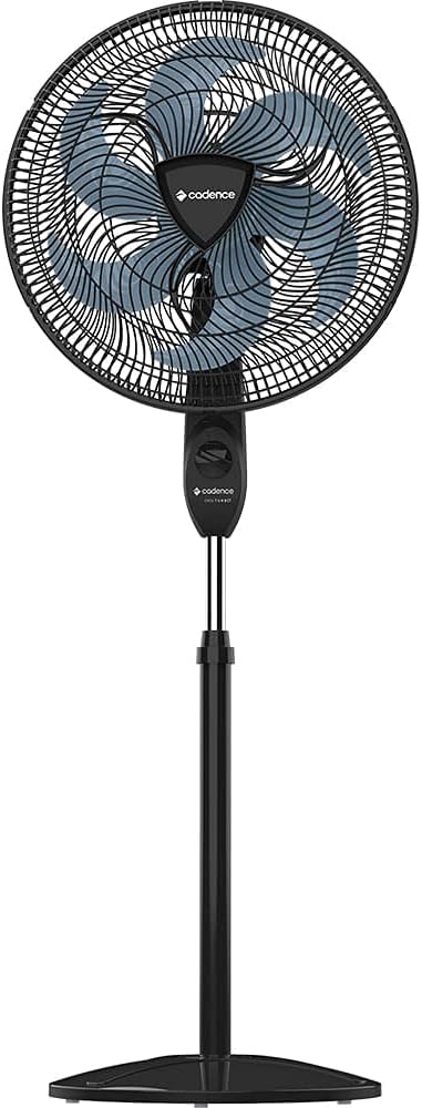 Ventilador de Coluna Cadence Eros Turbo, 110V, Preto e Azul, VTR869
