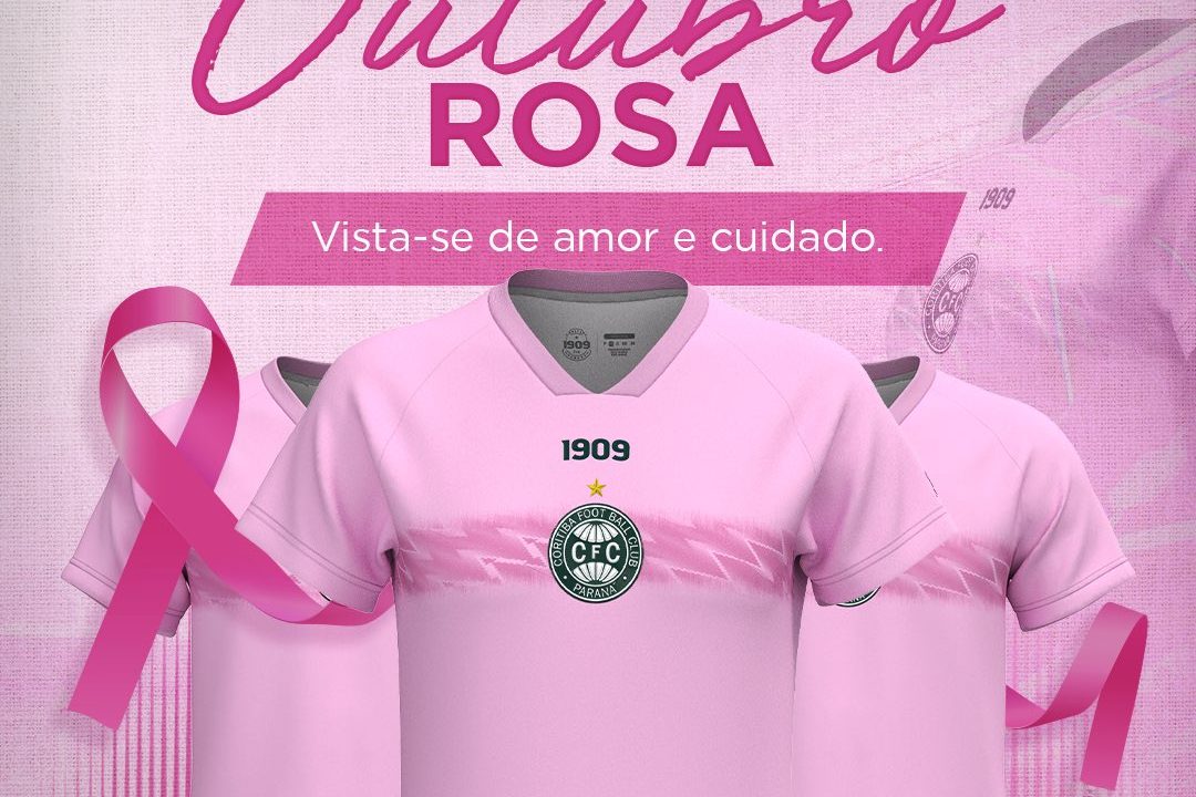 Coritiba homenageia o Outubro Rosa.