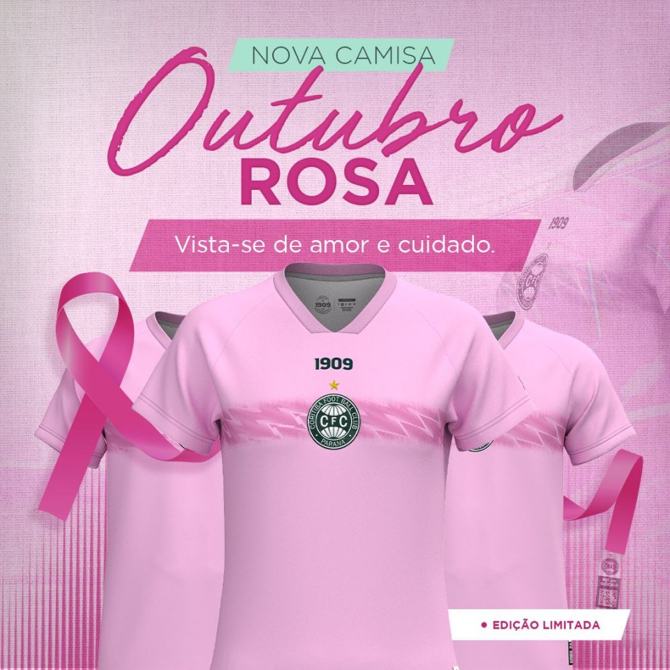 Coritiba homenageia o Outubro Rosa.