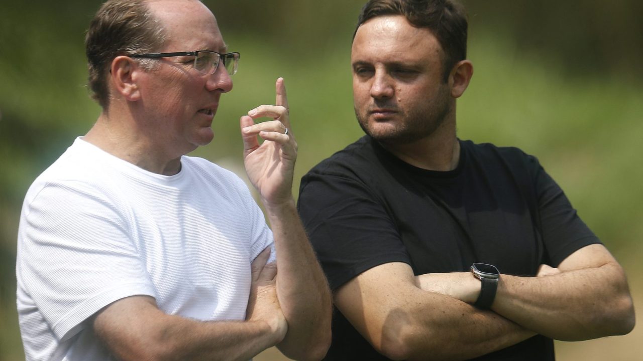 John Textor, dono do Botafogo, e André Mazzuco, diretor da SAF.
