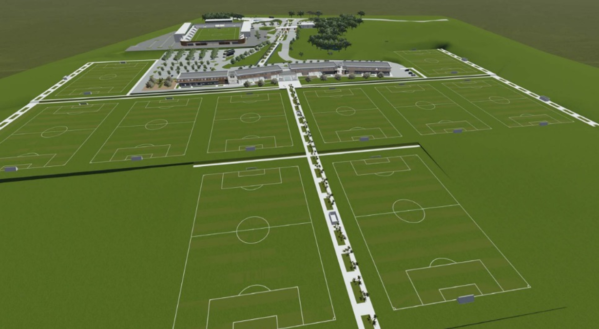 Imagem do futuro CT do Coritiba.