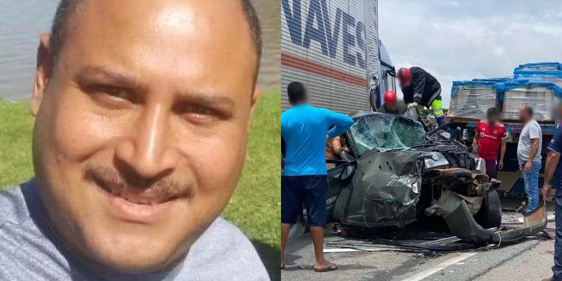 motorista morre engavetamento BR-116