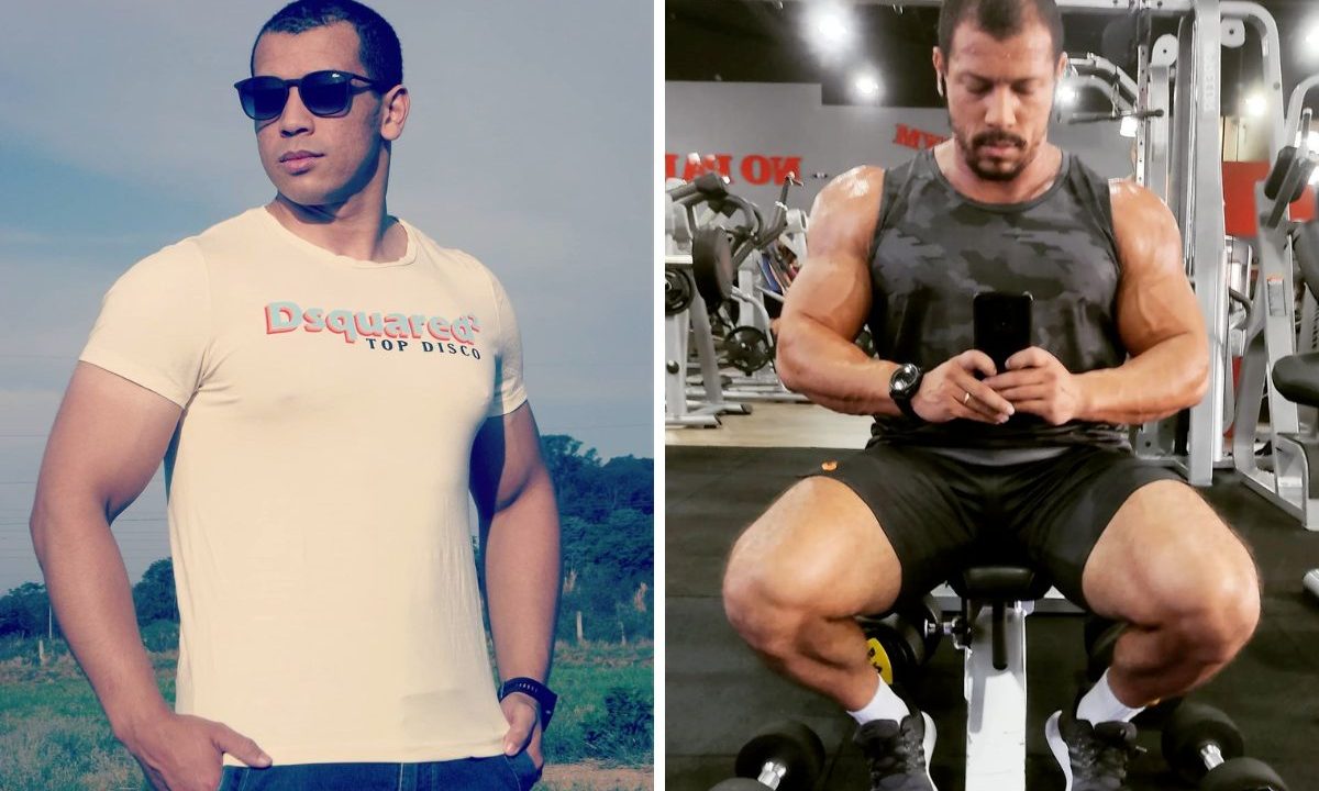 Na rotina do jovem, estavam exercícios de musculação seis vezes na semana e dieta orientada por nutricionista - Fotos: Reprodução/Redes Sociais