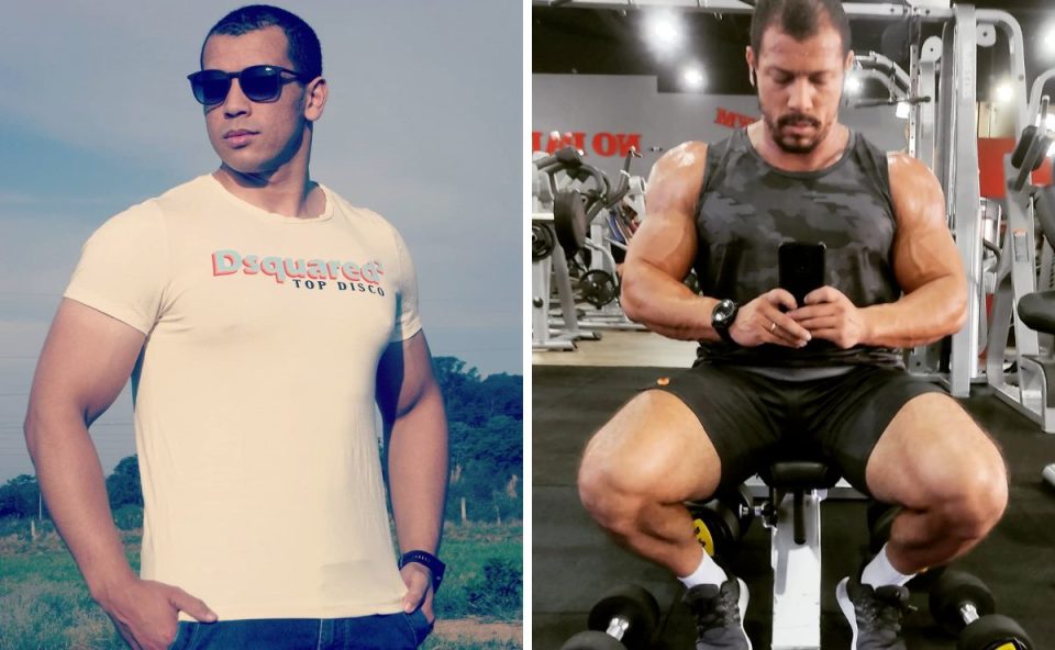 Na rotina do jovem, estavam exercícios de musculação seis vezes na semana e dieta orientada por nutricionista - Fotos: Reprodução/Redes Sociais