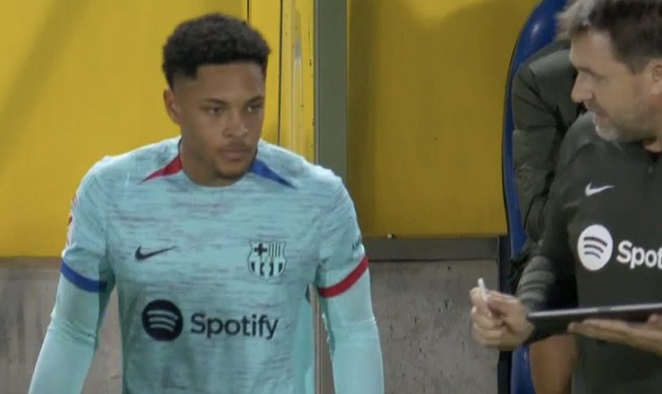 Vitor Roque, ex-Athletico, agora no Barcelona.