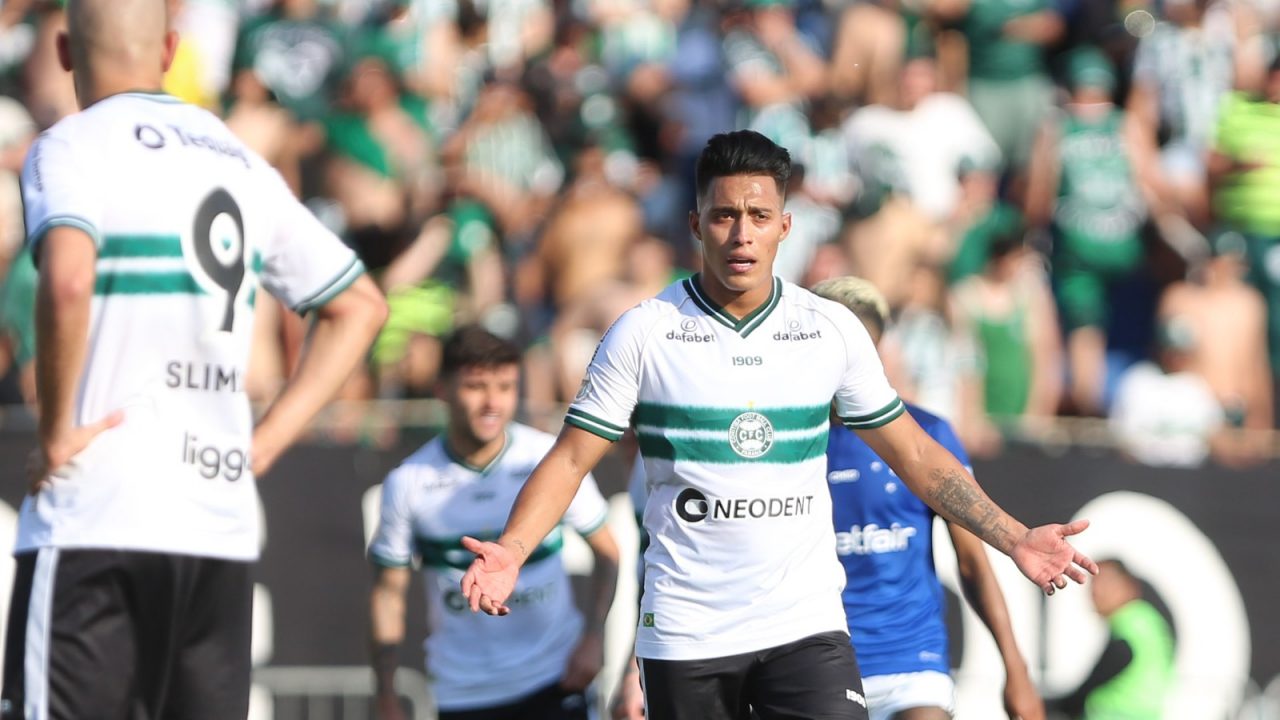 Sebastian Gómez, em ação pelo Coritiba
