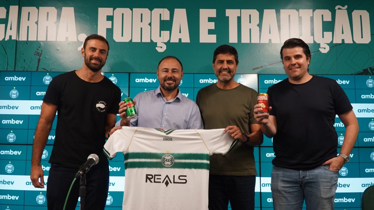 Coritiba anunca parceria com a Ambev e Zé Delivery