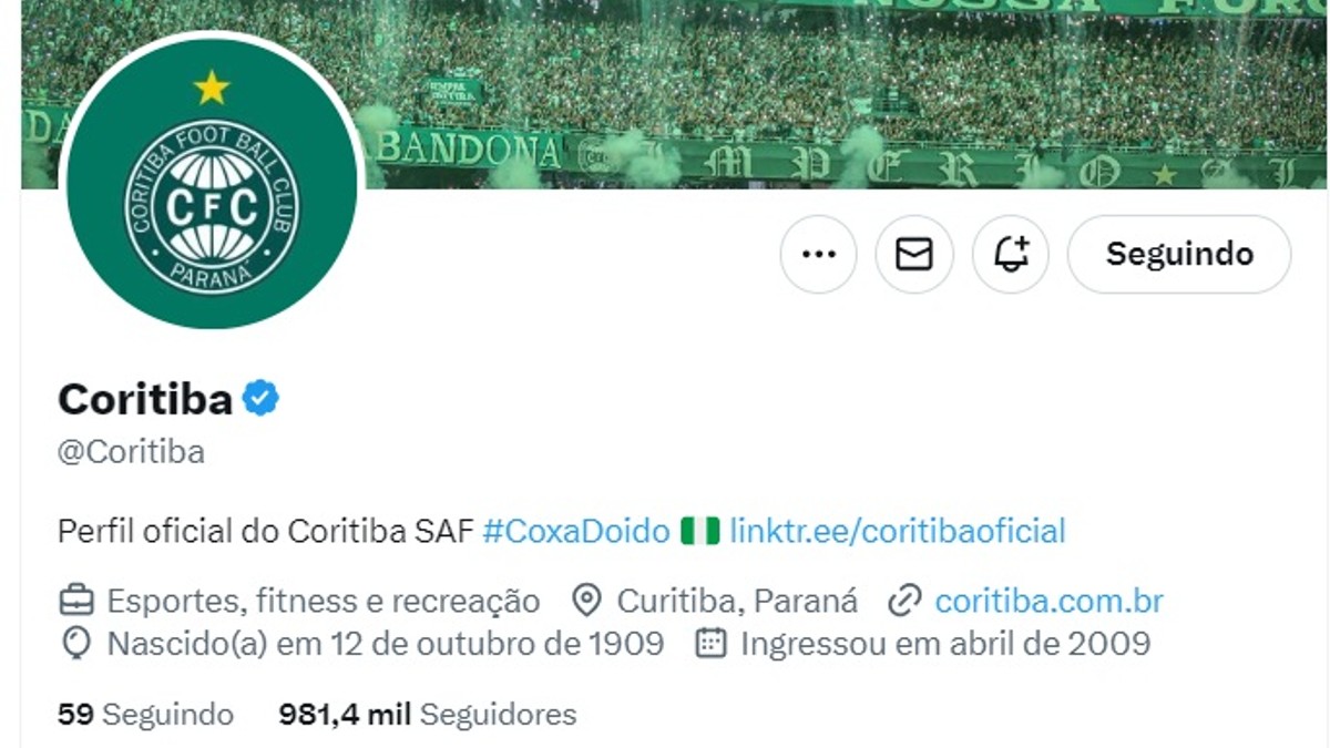 Capa do X do Coritiba