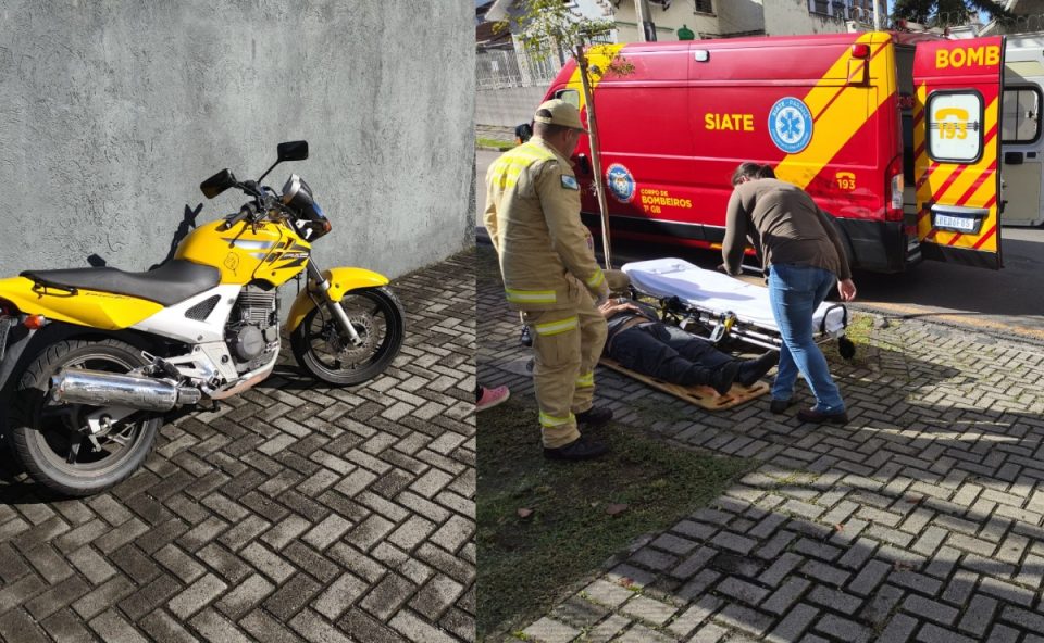 motociclista acidente caminhonete