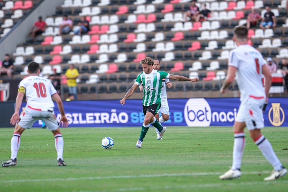 Lance de Botafogo-SP x Coritiba, pela Série B