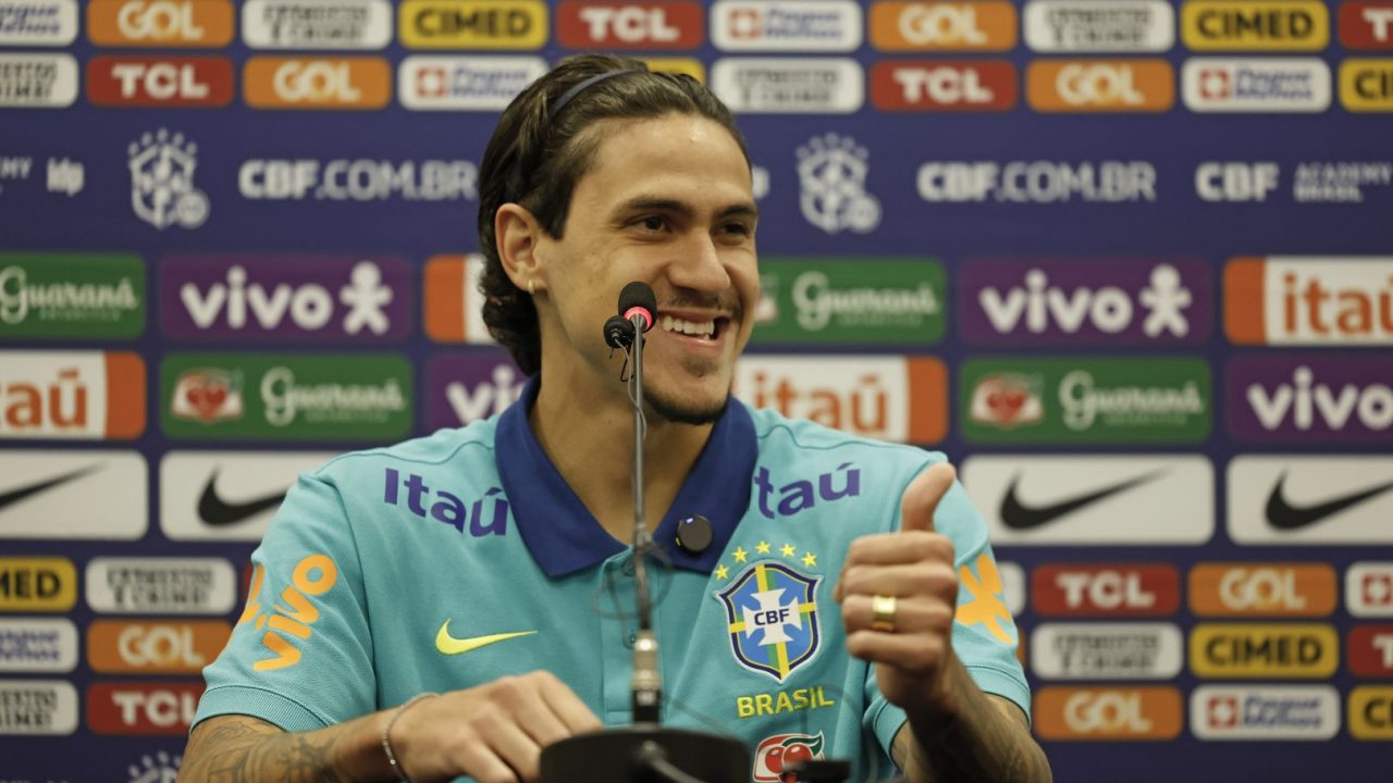 Pedro, em entrevista coletiva na seleção brasileira