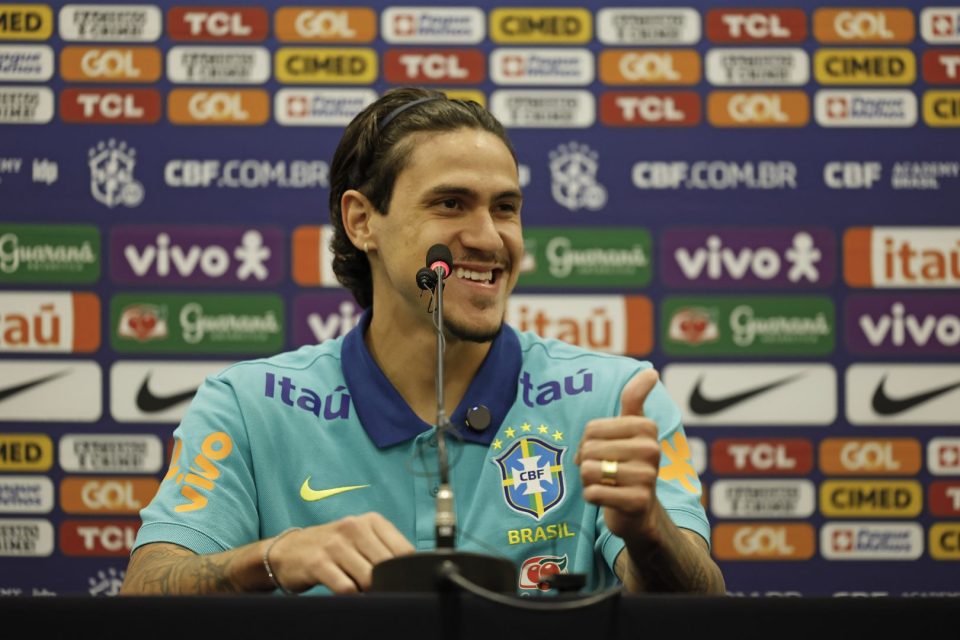 Pedro, em entrevista coletiva na seleção brasileira