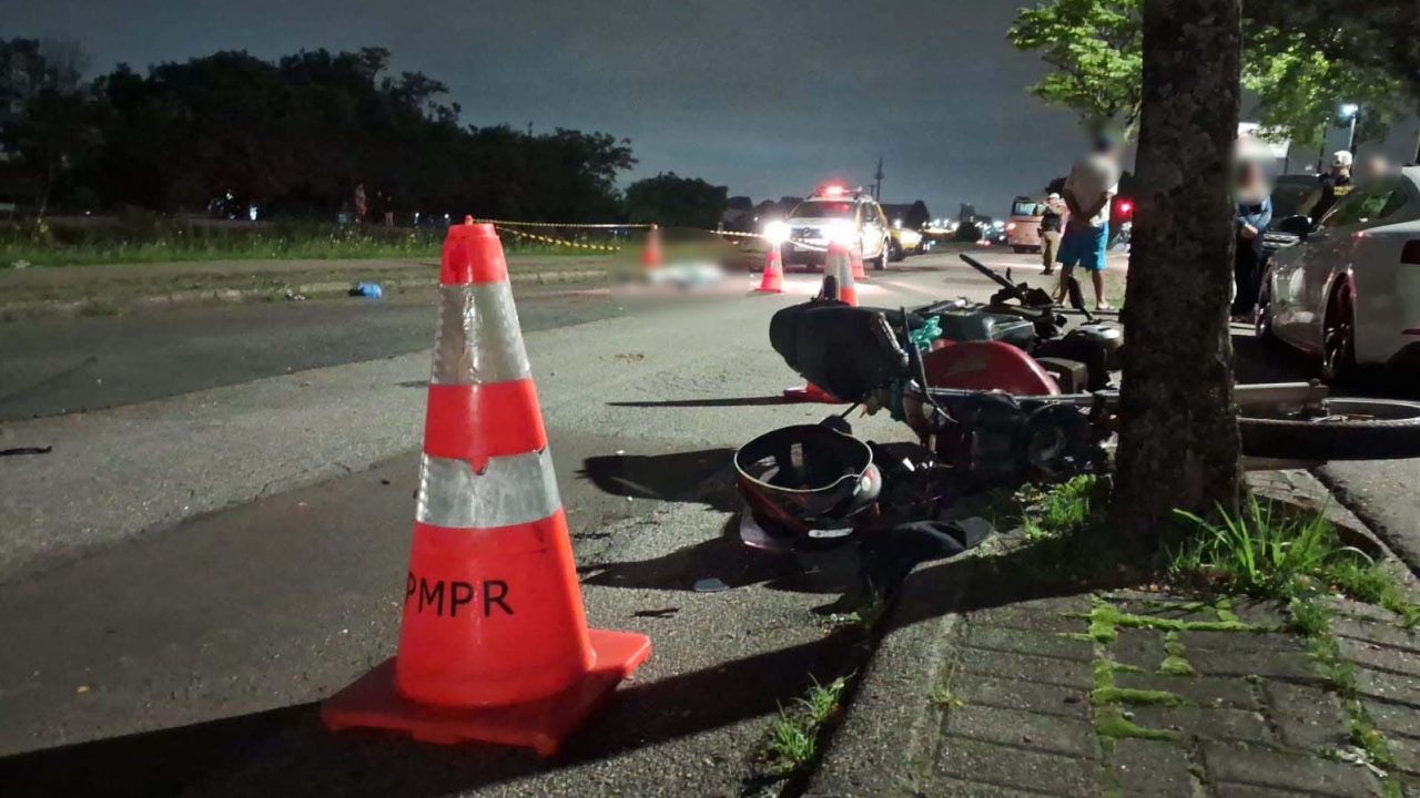 motociclista morre aryton senna pinhais