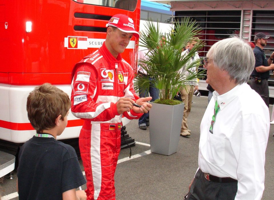 Schumacher, na época piloto da Ferrrari