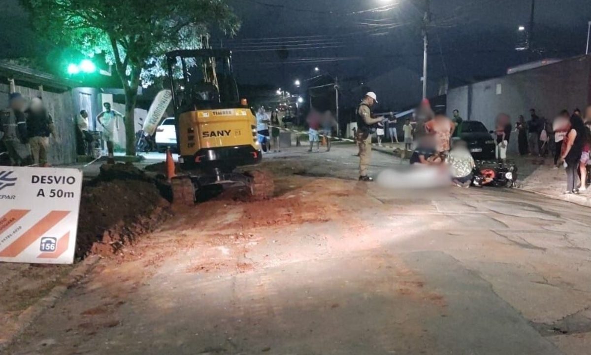 Motociclista-morre-após-perder-controle-moto-e-bater-em-escavadeira-Pinheirinho-1