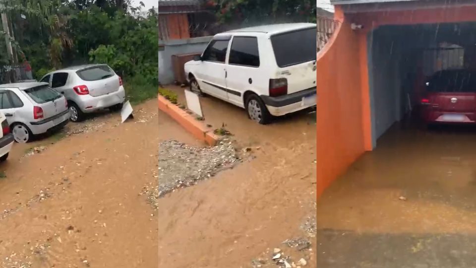 Moradores enfrentam alagamentos após obras e pedem desobstrução de galerias em rua de Colombo