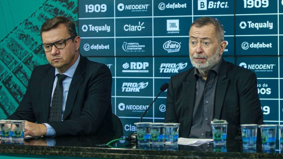 Glenn Stenger e Juarez Moares e Silva, ex-presidentes do Coritiba